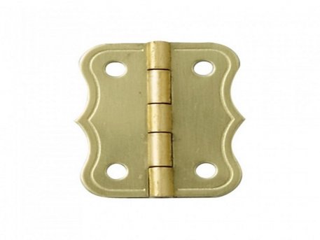 Brass Plated Hinge - 5/8" x 5/8"
