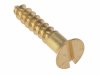 Brass Solid Screw - Flat Head - Slotted - 3/8" - #2 - Per 10