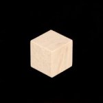 Wooden Block / Cube - 1/2"