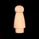 Little People / Peg Doll - Girl with skirt - 2" Long