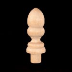 Finial - Domed - Birch - 2 7/16" Long - with Tenon