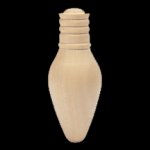 Wooden Christmas Light - 2 1/8" High and 7/8" Wide