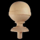 Finial - Ball - Birch - 3 15/16" Long - with Tenon