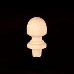 Finial - Medium - Birch - 1 1/2" Long - with Tenon