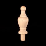 Finial - Birch - 2 7/8" Long - with Tenon